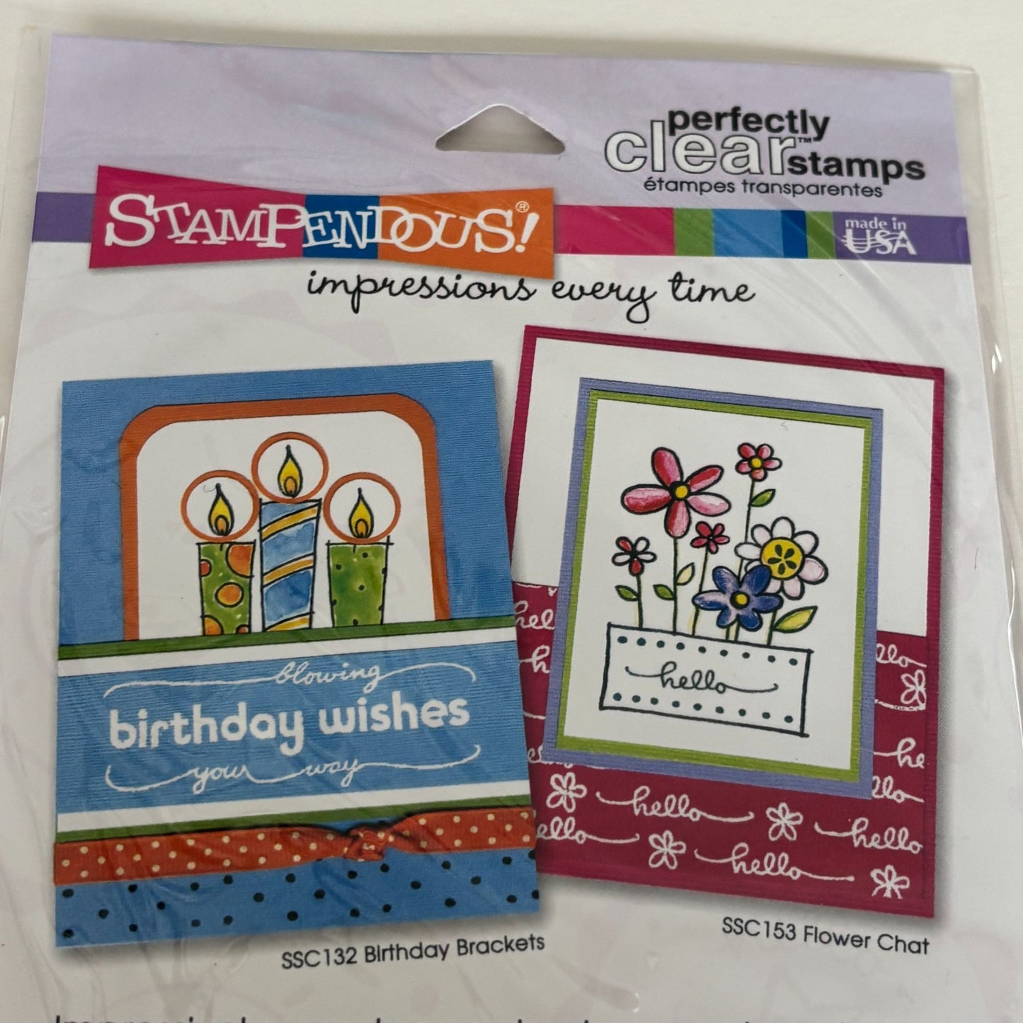 Stampendous Perfectly Clear Stamps Set Tweet Cages Bird Sweet Pun Cardmaking Scrapbooking Words