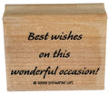 Stampin Up Rubber Stamp Best Wishes On This Wonderful Occasion Birthday Wedding