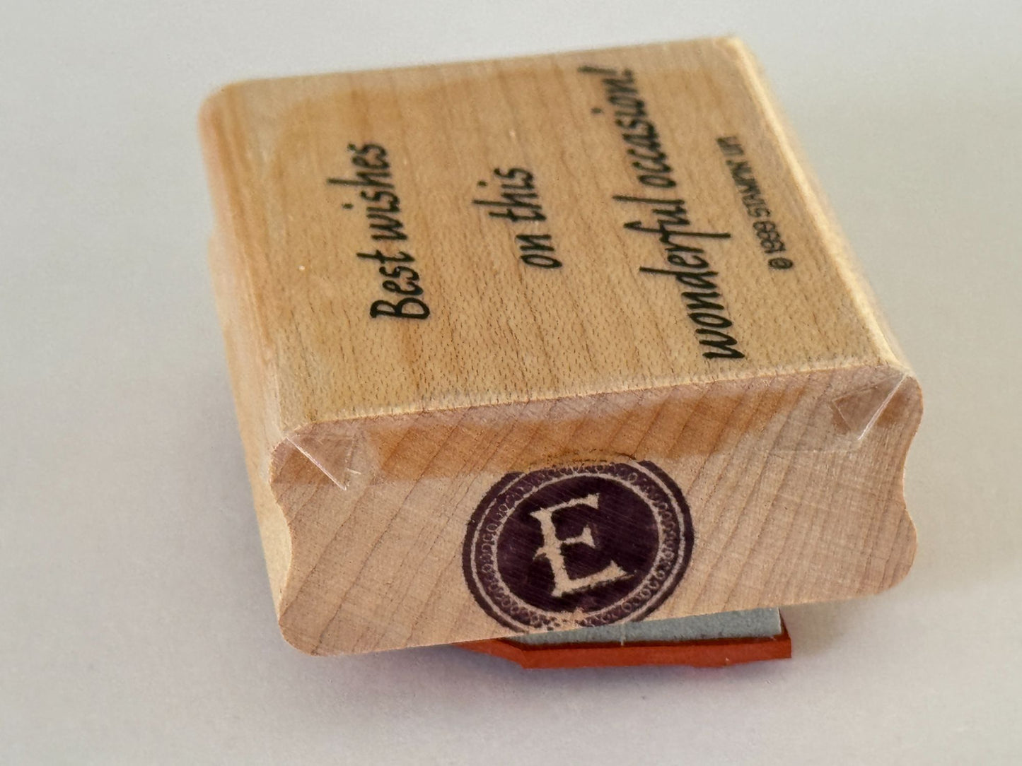 Stampin Up Rubber Stamp Best Wishes On This Wonderful Occasion Birthday Wedding
