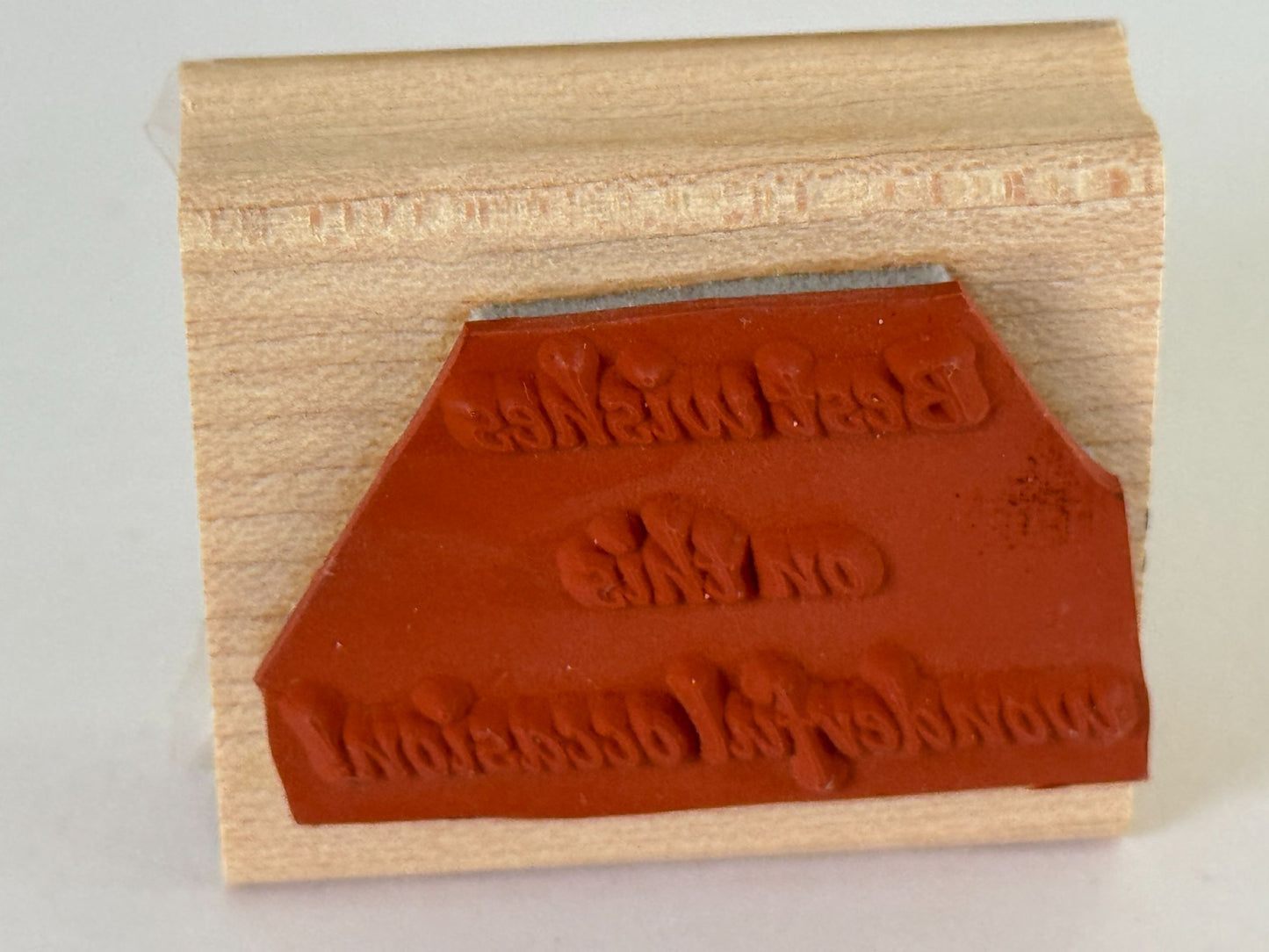 Stampin Up Rubber Stamp Best Wishes On This Wonderful Occasion Birthday Wedding