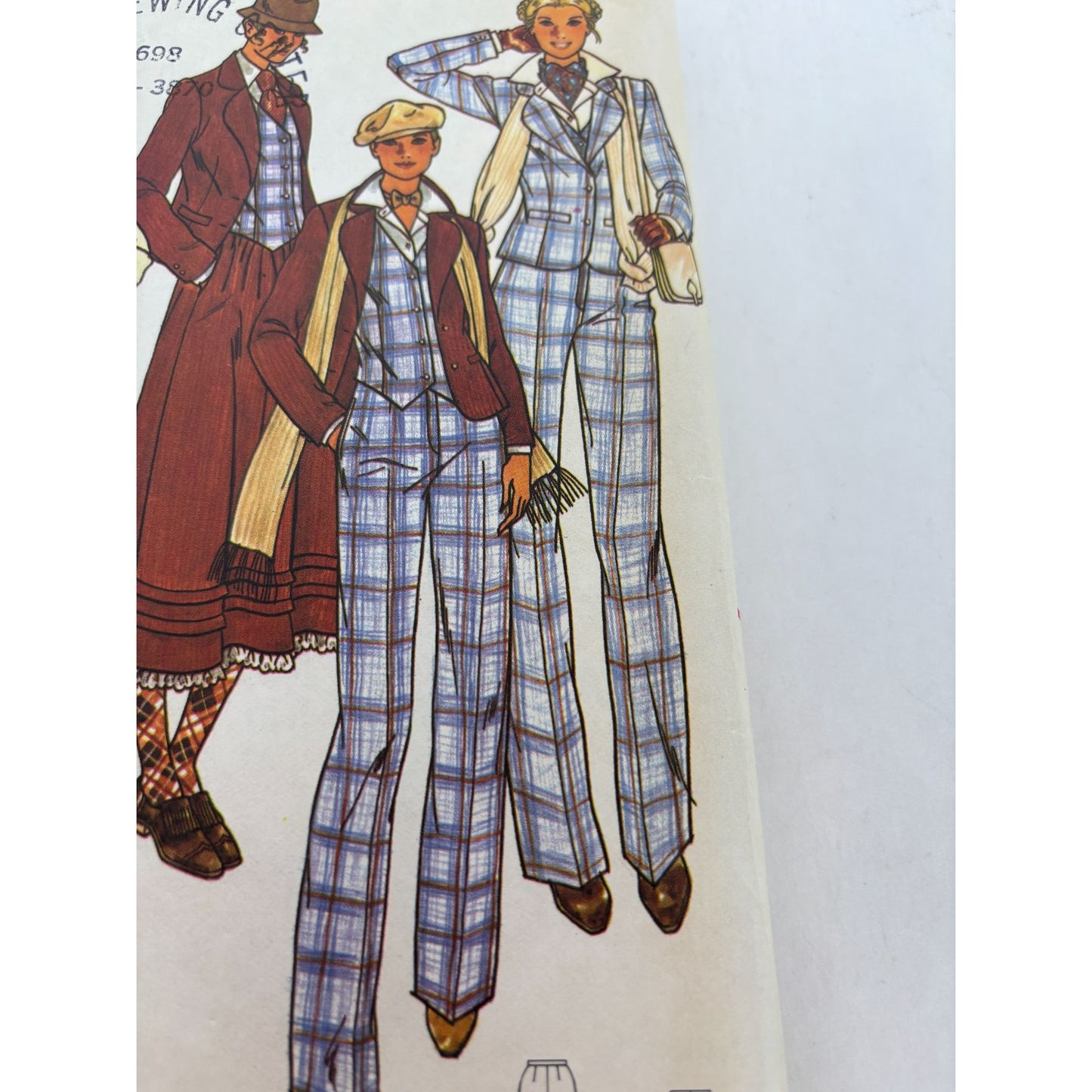 Butterick Sewing Pattern 6253 Misses Vest Jacket Skirt Pants Work Size 14 Uncut
