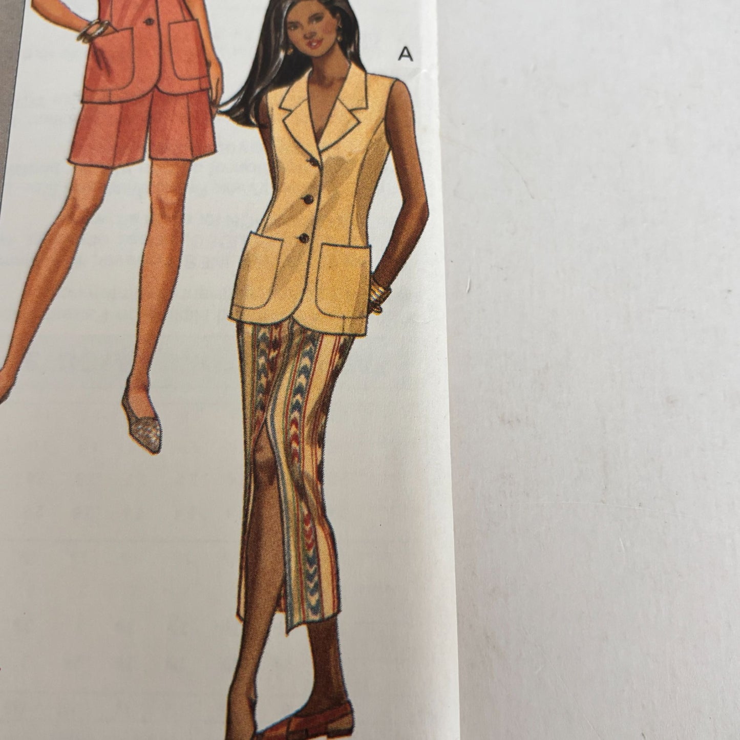 Butterick Sewing Pattern 6798 Top Skirt Shorts Set 90s Minimalist Summer Suit 12-16 Uncut