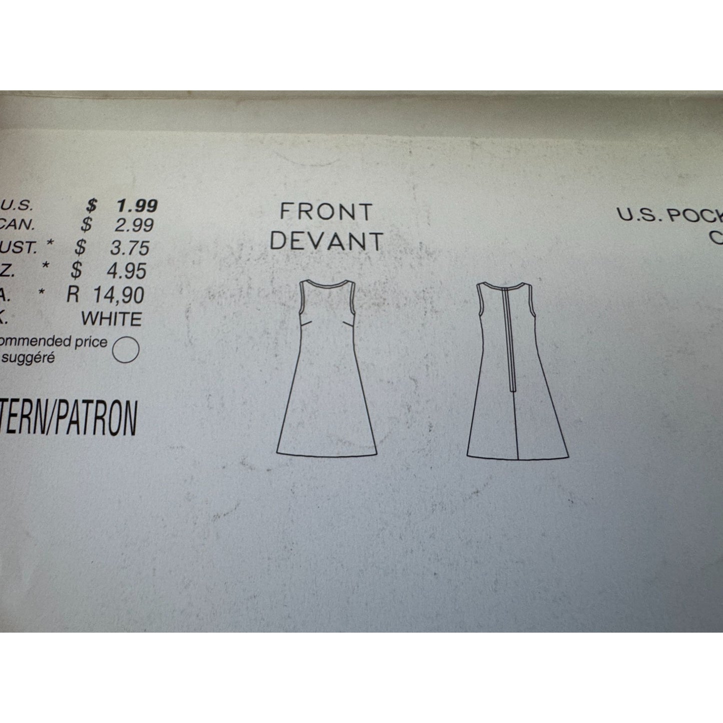 Butterick See and Sew Sewing Pattern 5067 A-Line Dress Summer Work 6 8 10 Uncut