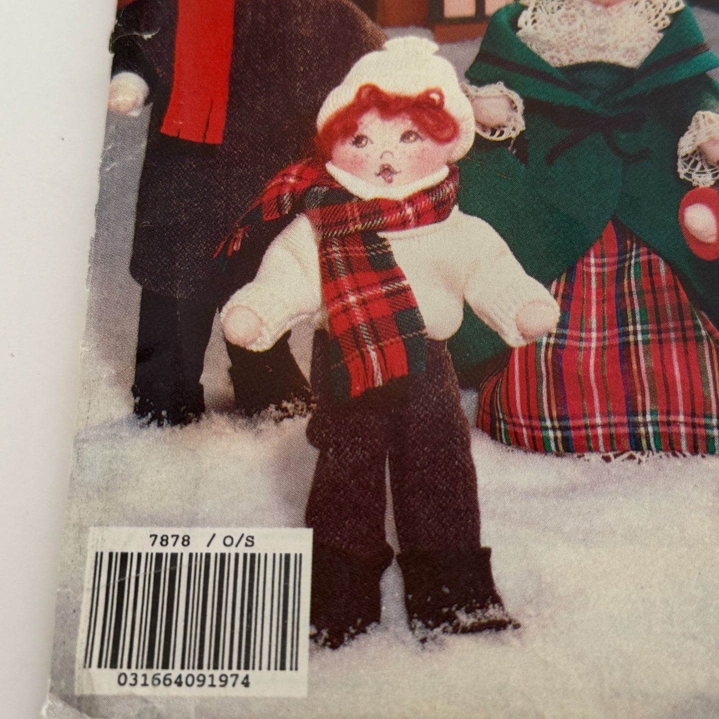 Vogue Sewing Pattern 7878 Christmas Carolers Doll Home Decor By Linda Carr Uncut