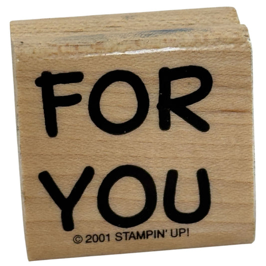 Stampin Up Rubber Stamp For You Gift Tag Card Making Scrapbooking DIY Projects