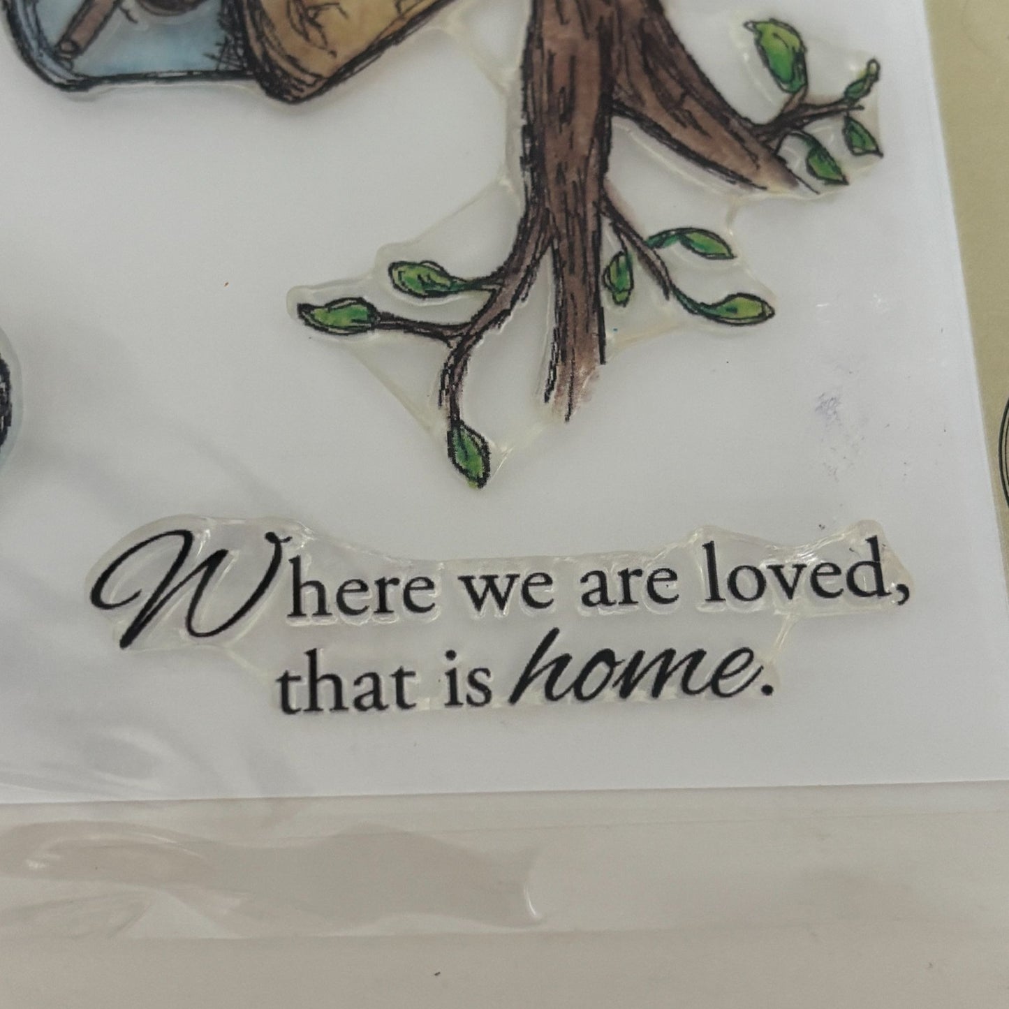 Inky Antics Clear Stamp Set Birdhouse and Bluebird Friendship Literary Quotes Words Cardmaking Nature