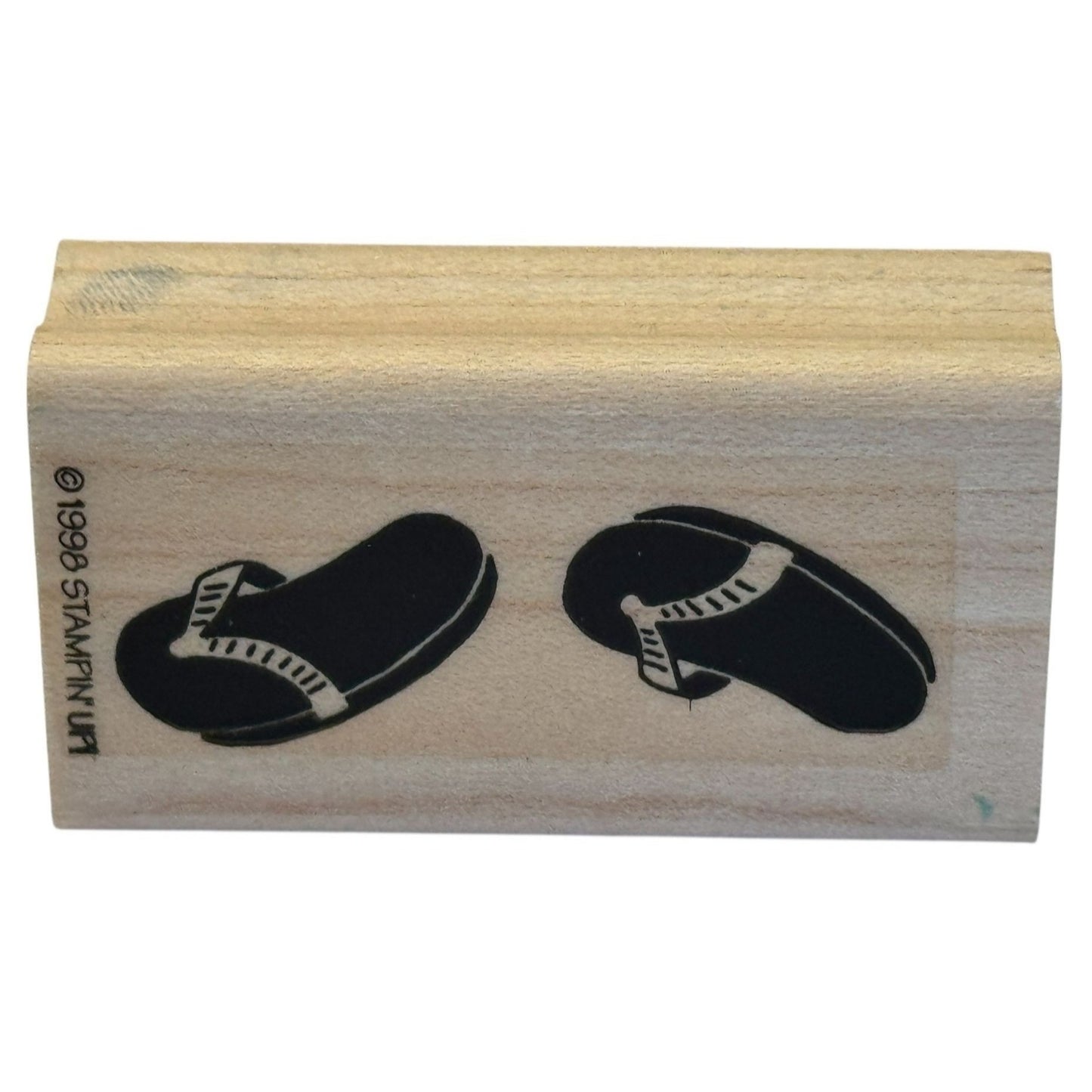 Stampin Up Rubber Stamp Flip Flops Sandals Summer Vacation Shoes Stamping Tool