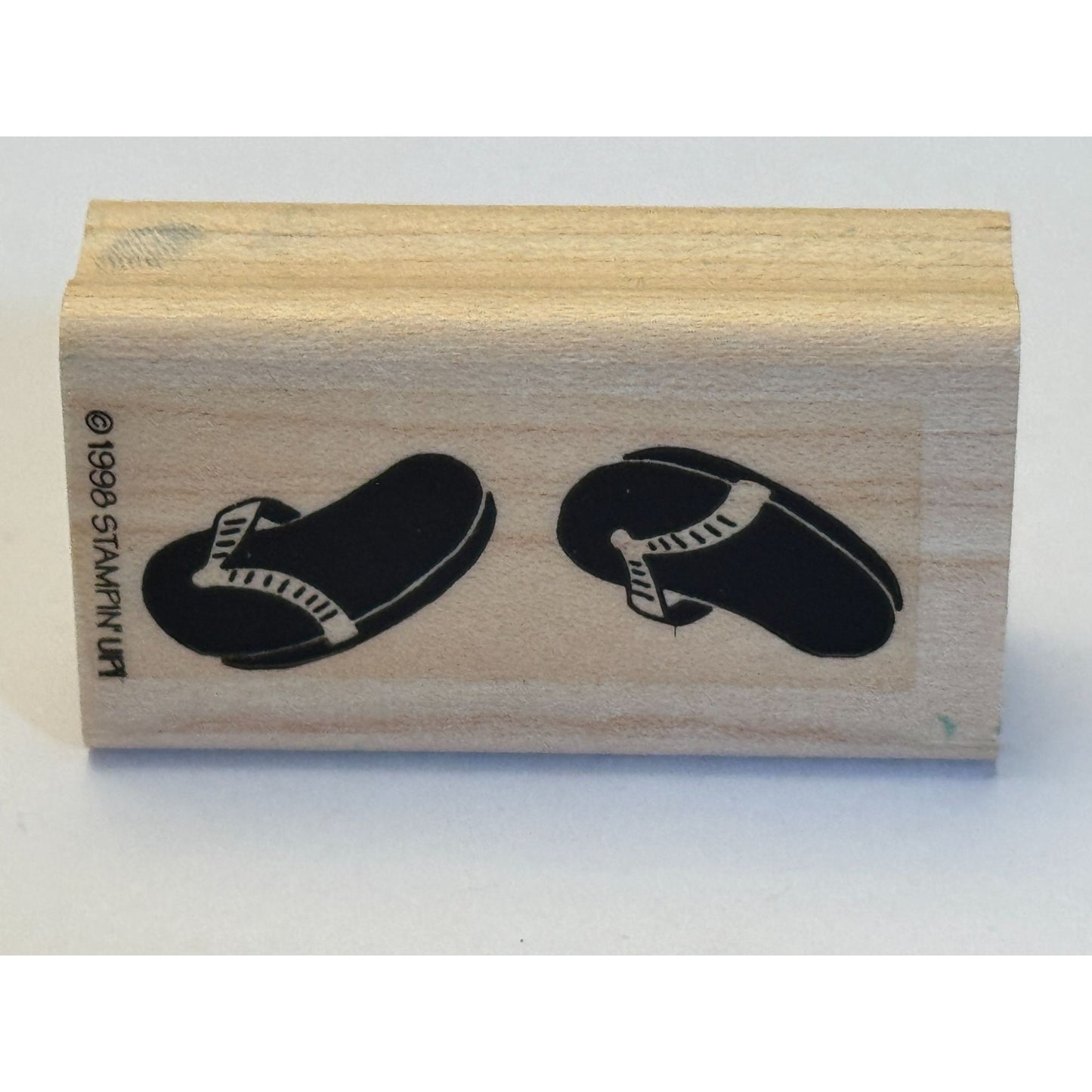 Stampin Up Rubber Stamp Flip Flops Sandals Summer Vacation Shoes Stamping Tool