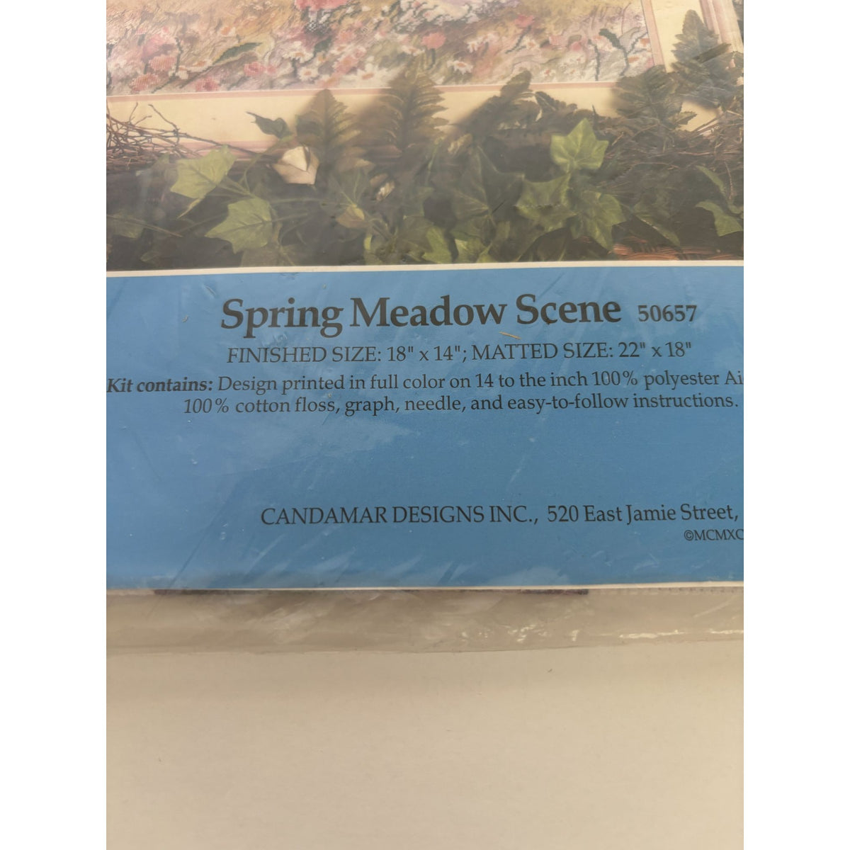 Candamar Designs Cross Stitch Kit Spring Meadow Scene Mother Daughter Spring
