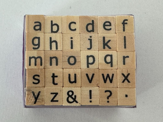 Studio G Rubber Stamp Set Alphabet Tiny Letters Symbols Lower Case Letters Craft