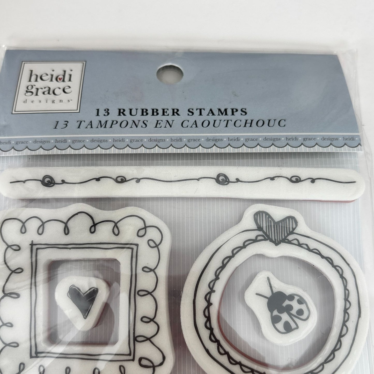 Heidi Grace Rubber Stamps Frames Set Cardmaking Craft Scrapbooking Photo Frame Borders Flower Friends