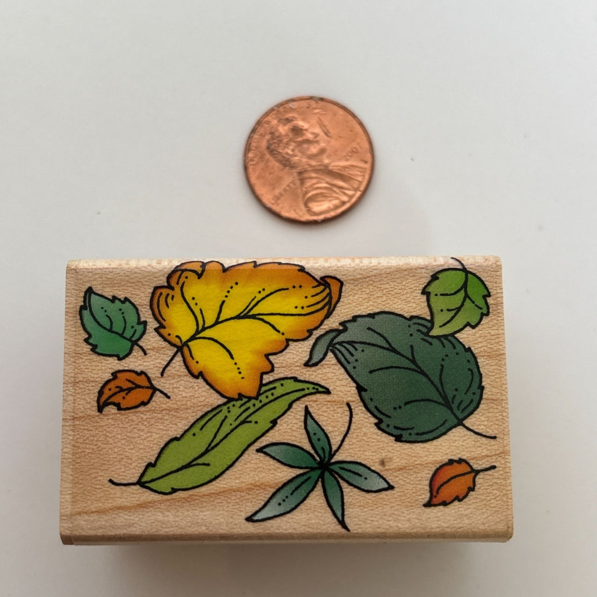 Hero Arts Rubber Stamp Set Vibrant Leaves Fall Foliage Acorns Oak Card Making Thanksgiving Maple