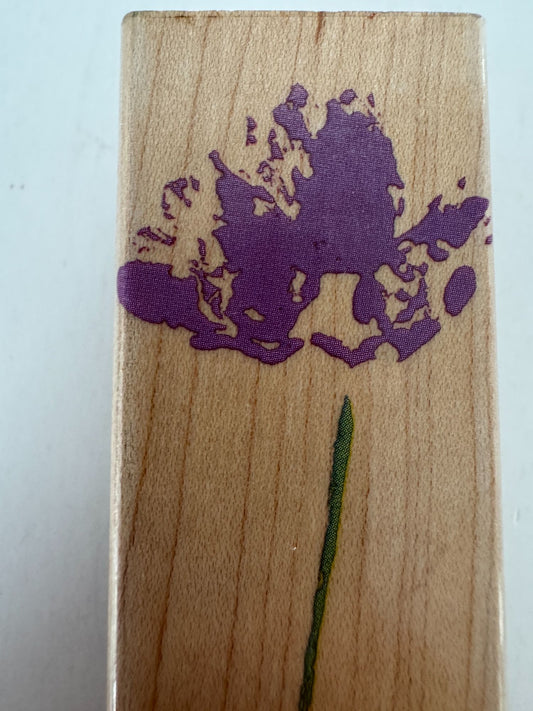 Hero Arts Rubber Stamp Long Stemmed Wildflower Flower Vertical Long Card Making