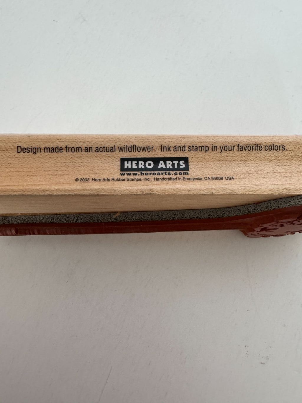 Hero Arts Rubber Stamp Long Stemmed Wildflower Flower Vertical Long Card Making