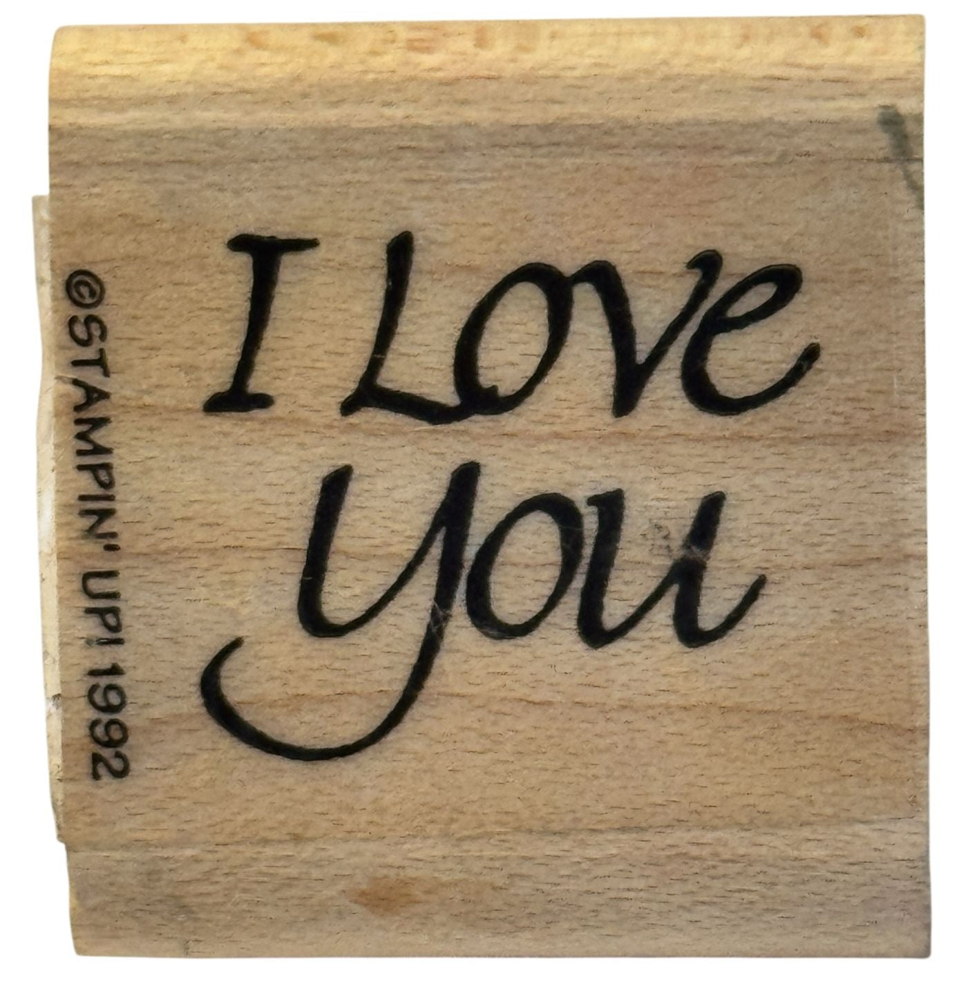 Stampin Up Rubber Stamp I Love You Words Anniversary Card Making Valentines Day