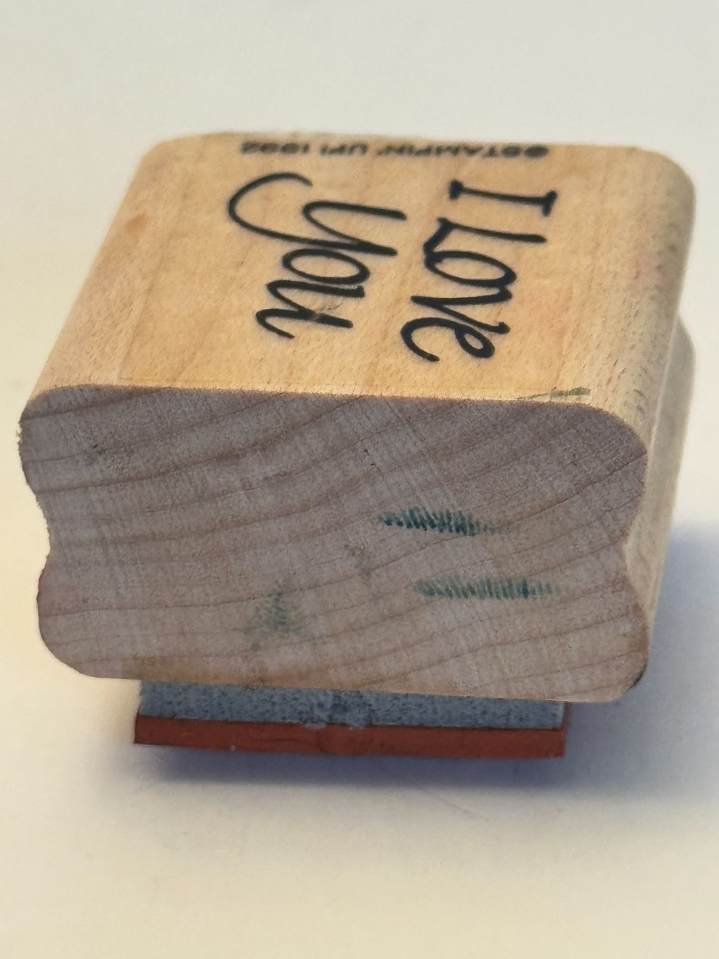 Stampin Up Rubber Stamp I Love You Words Anniversary Card Making Valentines Day