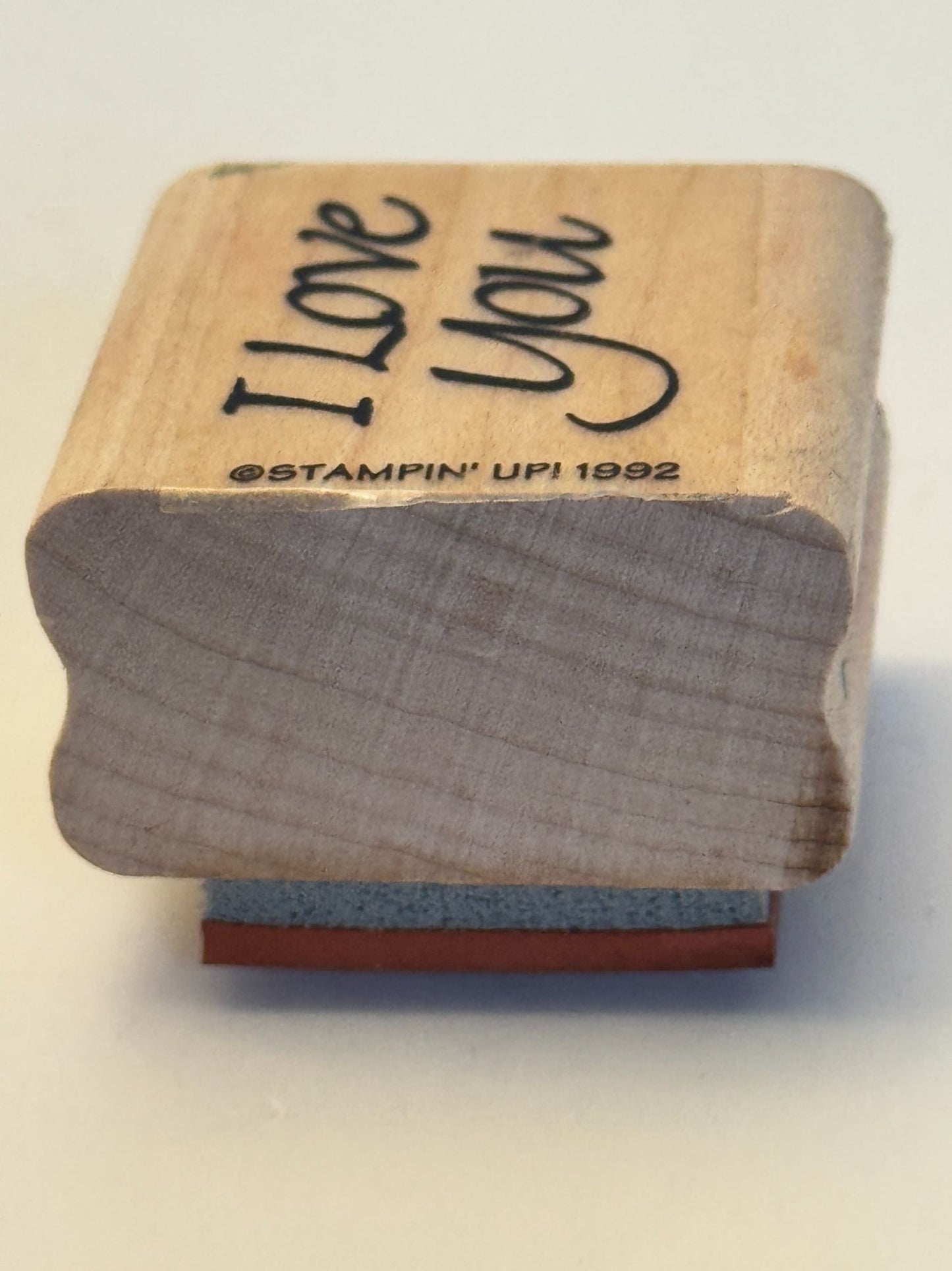 Stampin Up Rubber Stamp I Love You Words Anniversary Card Making Valentines Day