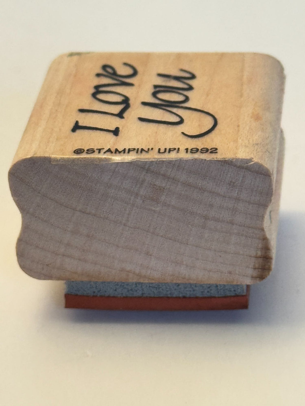 Stampin Up Rubber Stamp I Love You Words Anniversary Card Making Valentines Day