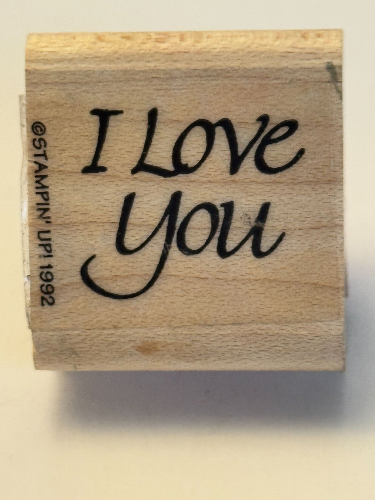 Stampin Up Rubber Stamp I Love You Words Anniversary Card Making Valentines Day