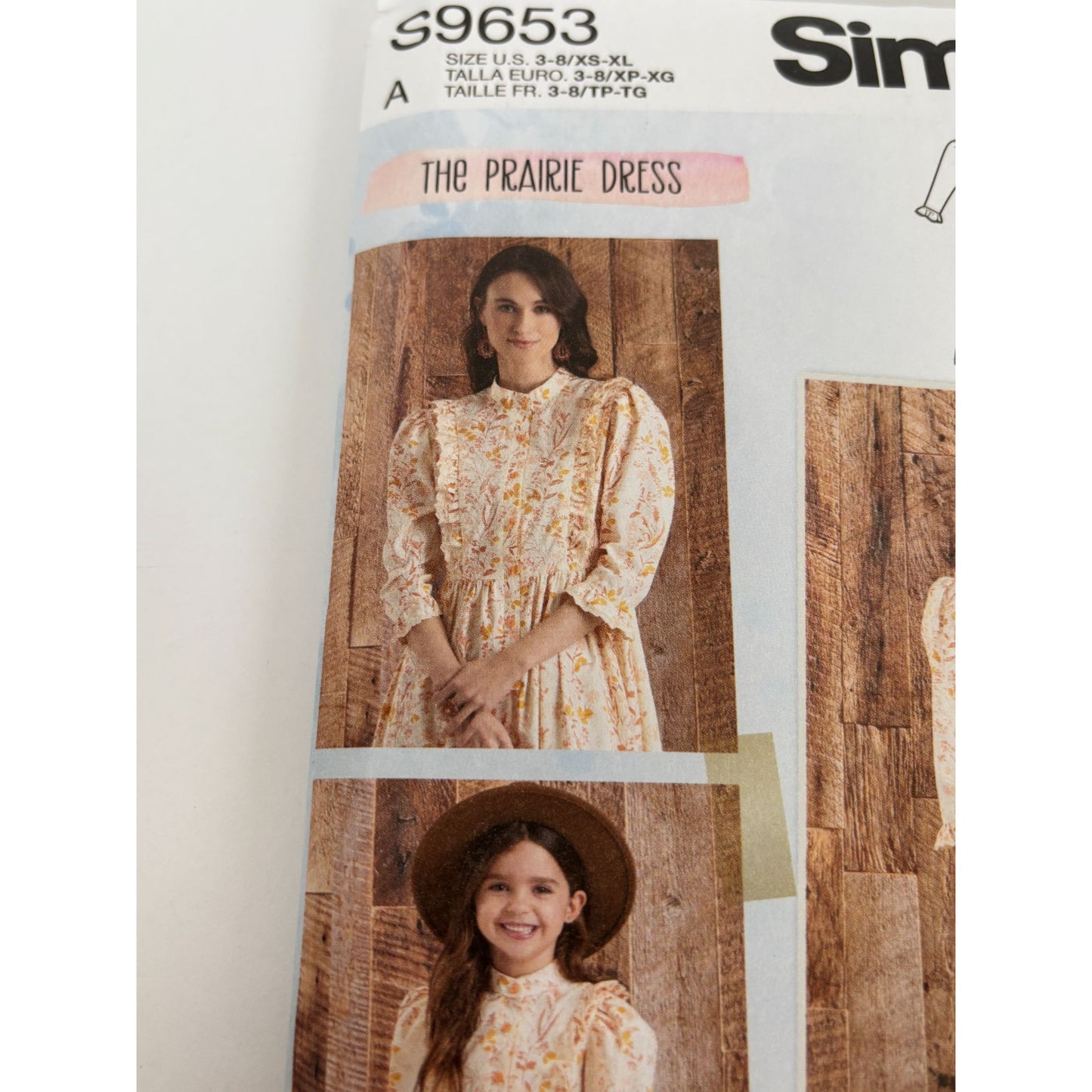 Simplicity Sewing Pattern S9653 The Prairie Dress Mother Daughter Girls Misses