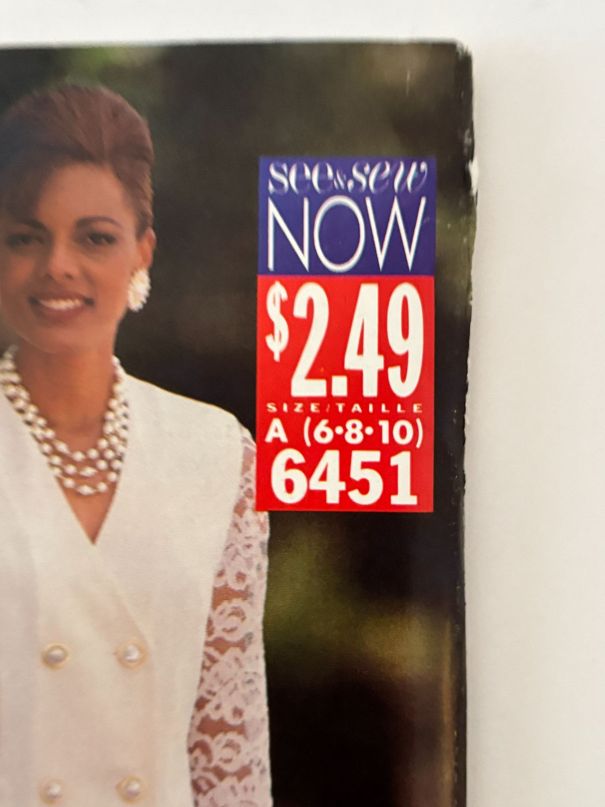 Butterick Sewing Pattern 6451 90s Top Skirt Pattern Lace Sleeve Suit Set 6-10 UC