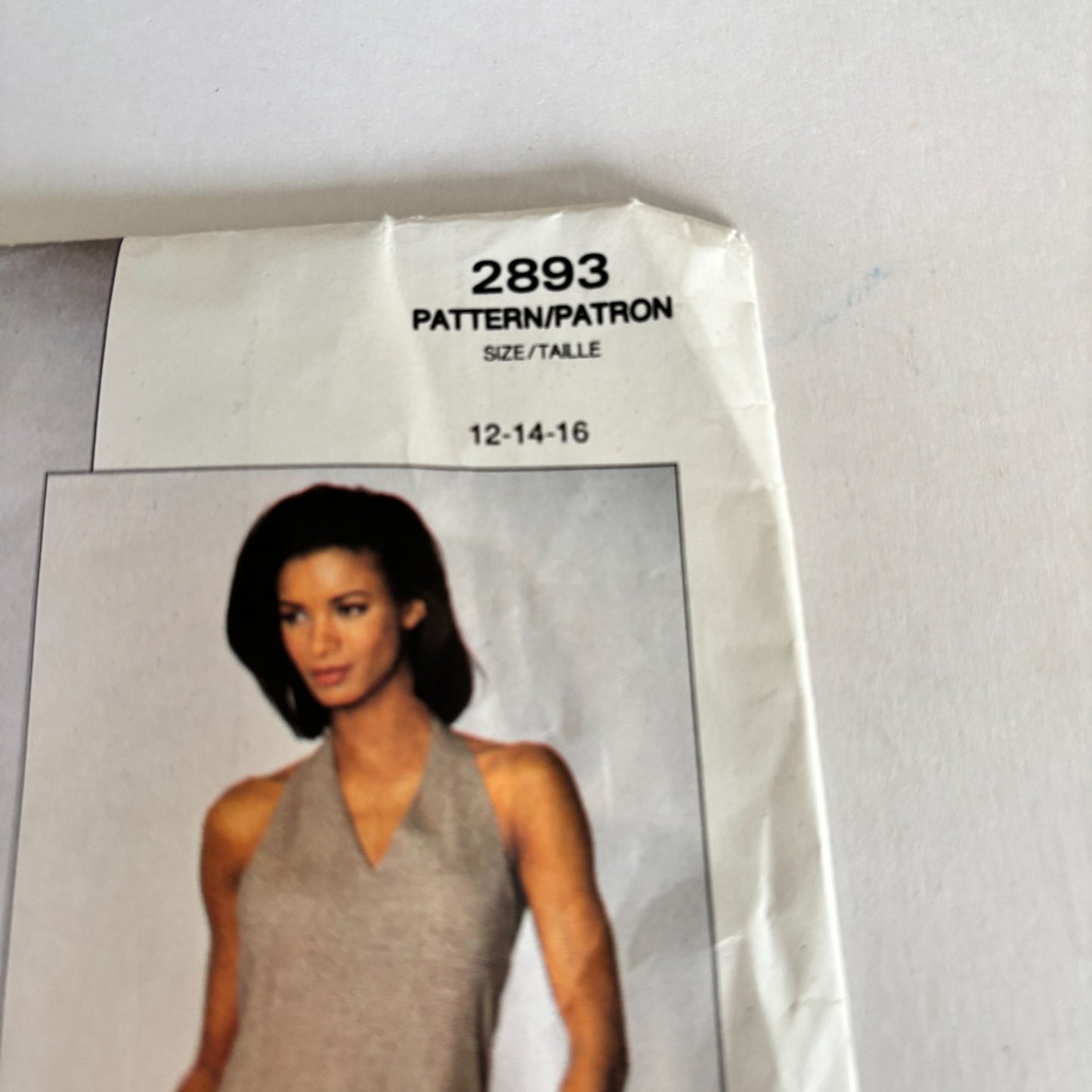 Vogue Sewing Pattern 2893 Ralph Lauren Dress Suit Jacket 12-16 Minimalist 90s Uncut