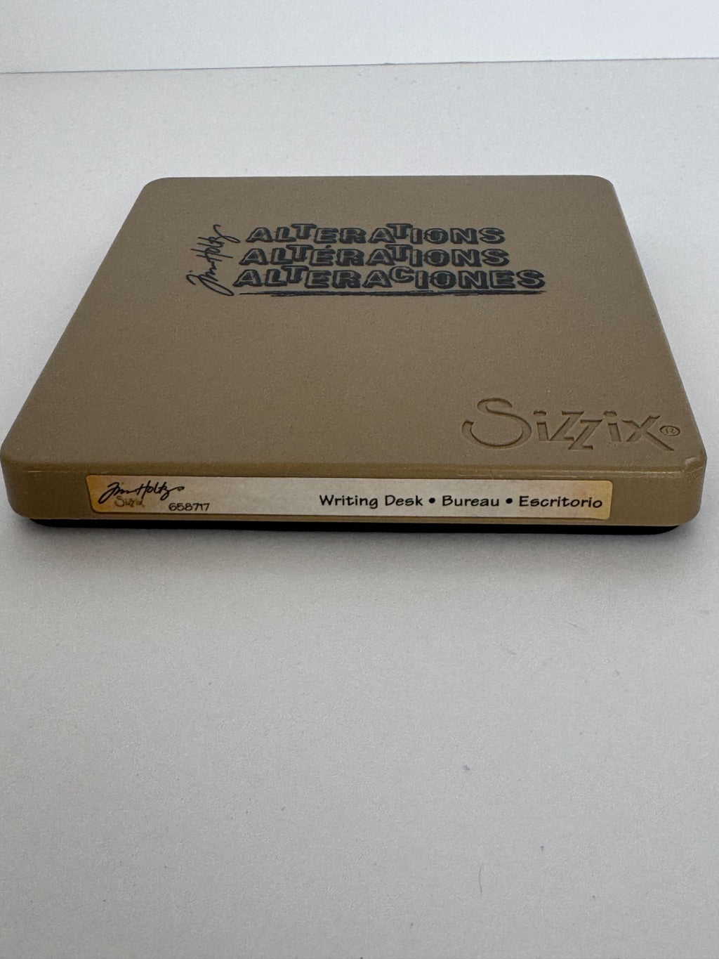 Tim Holtz Sizzix Bigz Die Writing Desk Feather Ink Quill Pen Nibs Inkwell Set 658717
