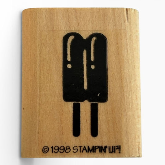 Stampin Up Rubber Stamp Popsicles Summer Vacation Food Desert Fourth of July