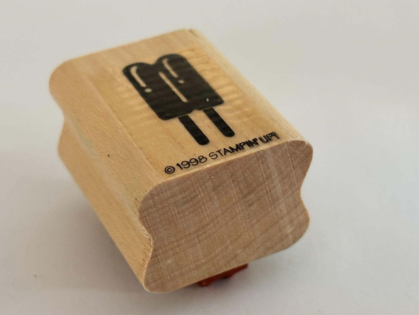 Stampin Up Rubber Stamp Popsicles Summer Vacation Food Desert Fourth of July