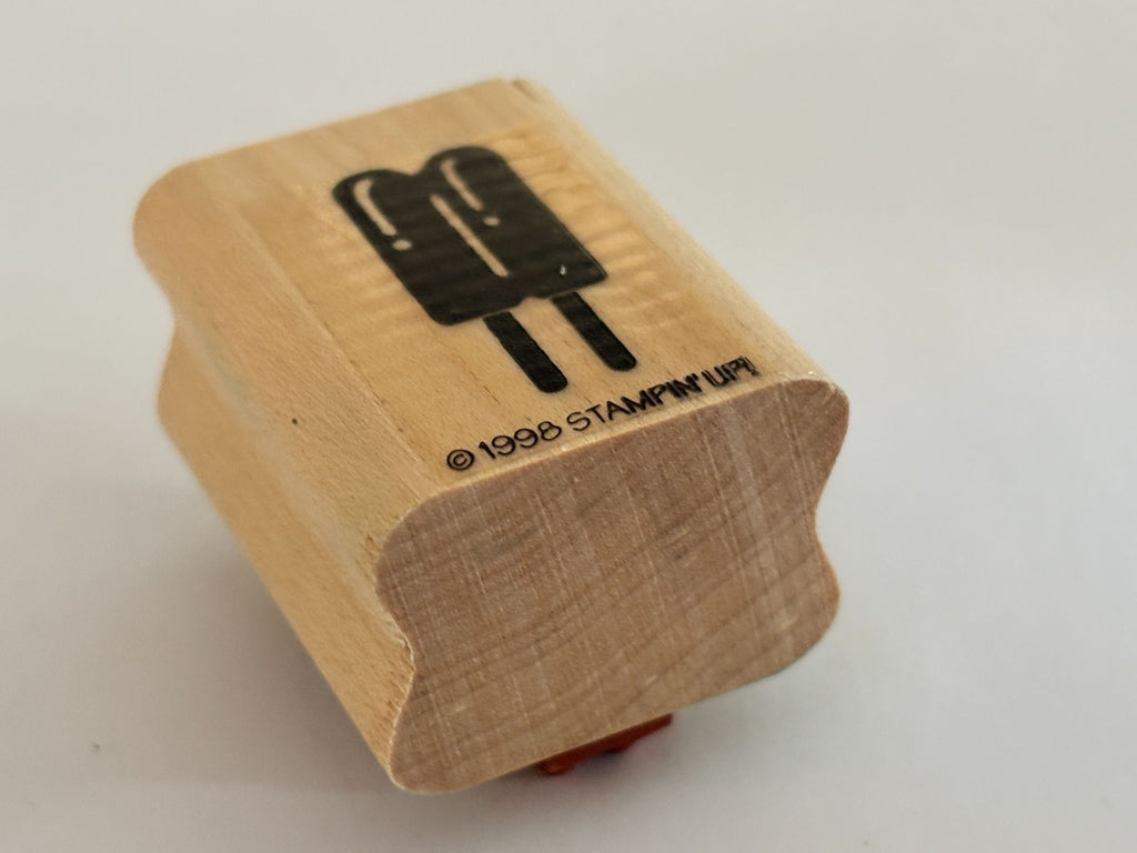 Stampin Up Rubber Stamp Popsicles Summer Vacation Food Desert Fourth of July