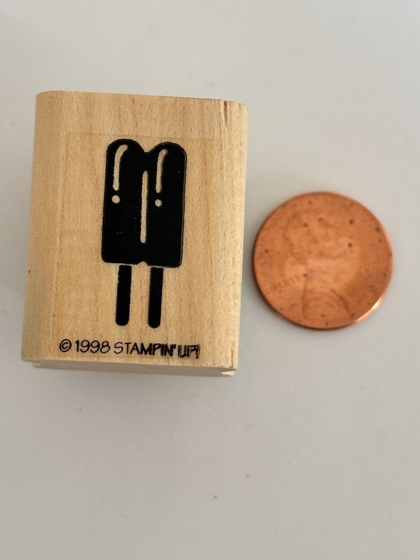 Stampin Up Rubber Stamp Popsicles Summer Vacation Food Desert Fourth of July