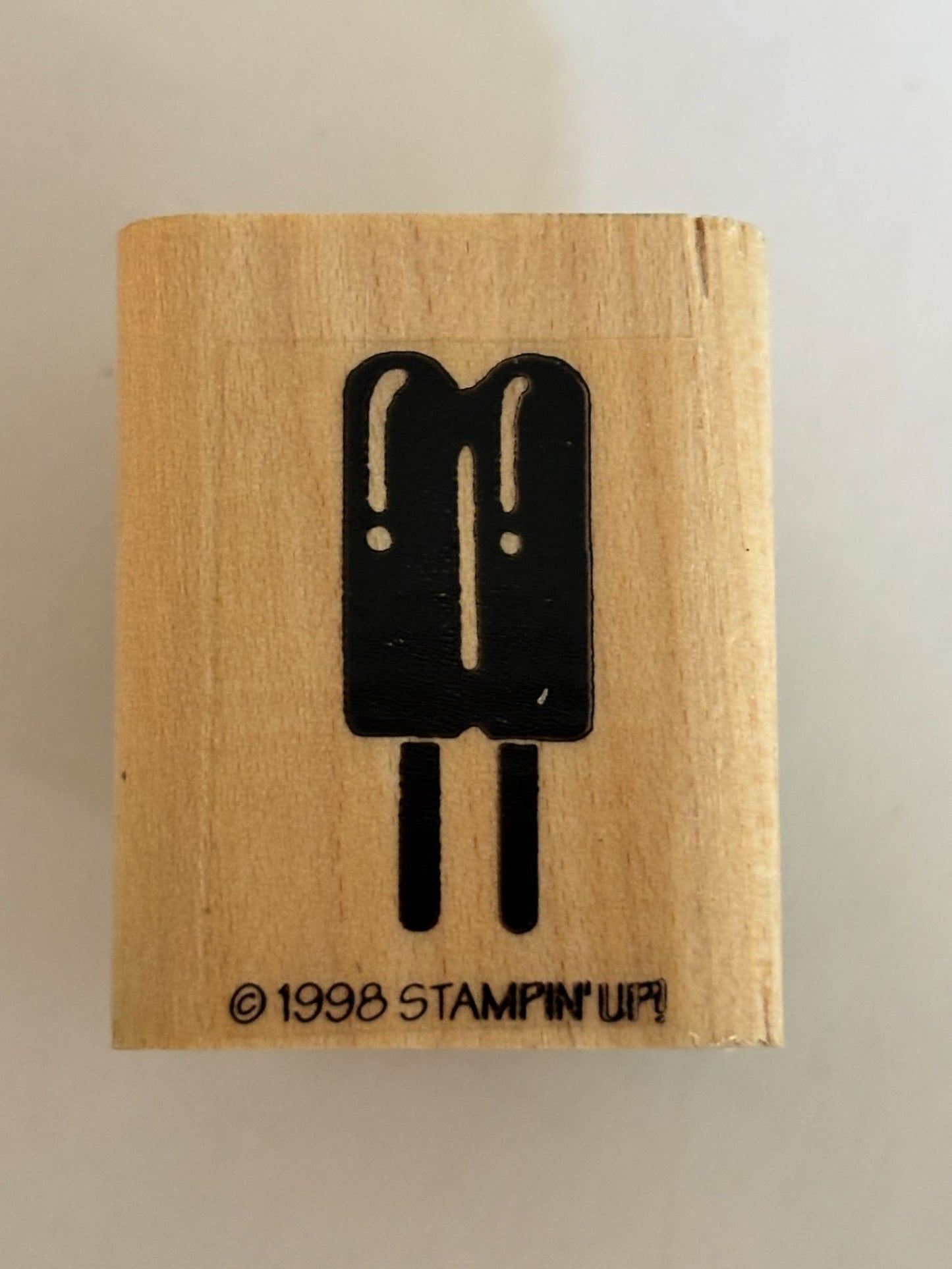Stampin Up Rubber Stamp Popsicles Summer Vacation Food Desert Fourth of July