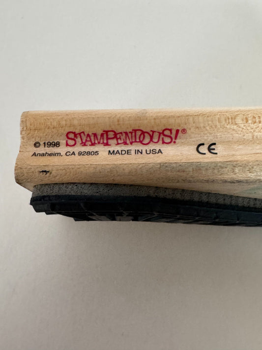 Stampendous Rubber Stamp Piano Wavy Keys Musical Instrument Music Open Line