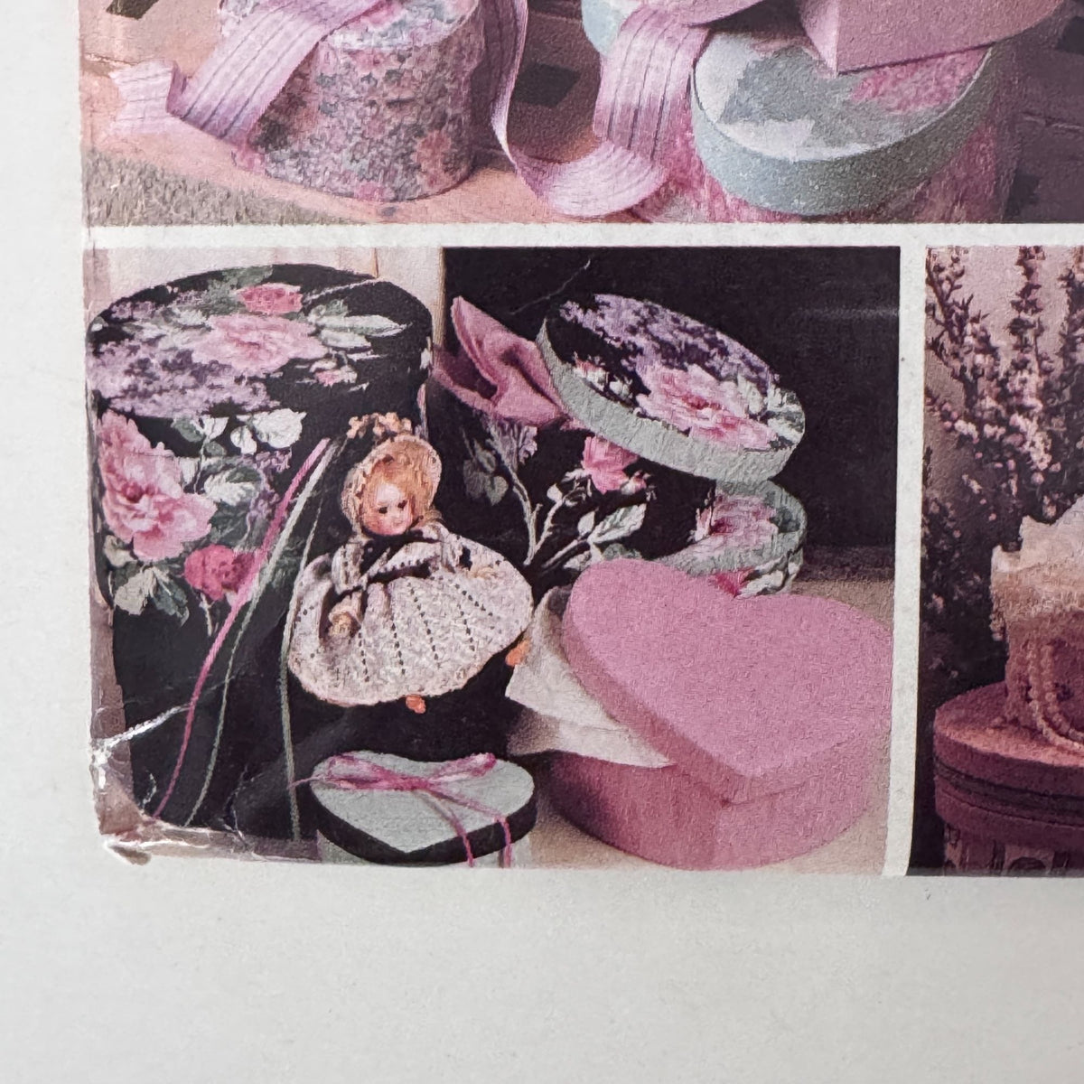 Butterick Sewing Pattern 485 Fabric Covered Box Heart Round Cottagecore Storage Boxes Yarn Organizer
