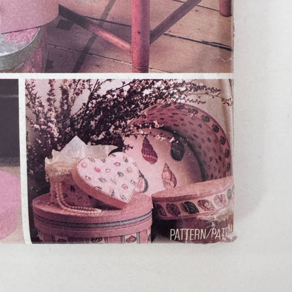 Butterick Sewing Pattern 485 Fabric Covered Box Heart Round Cottagecore Storage Boxes Yarn Organizer