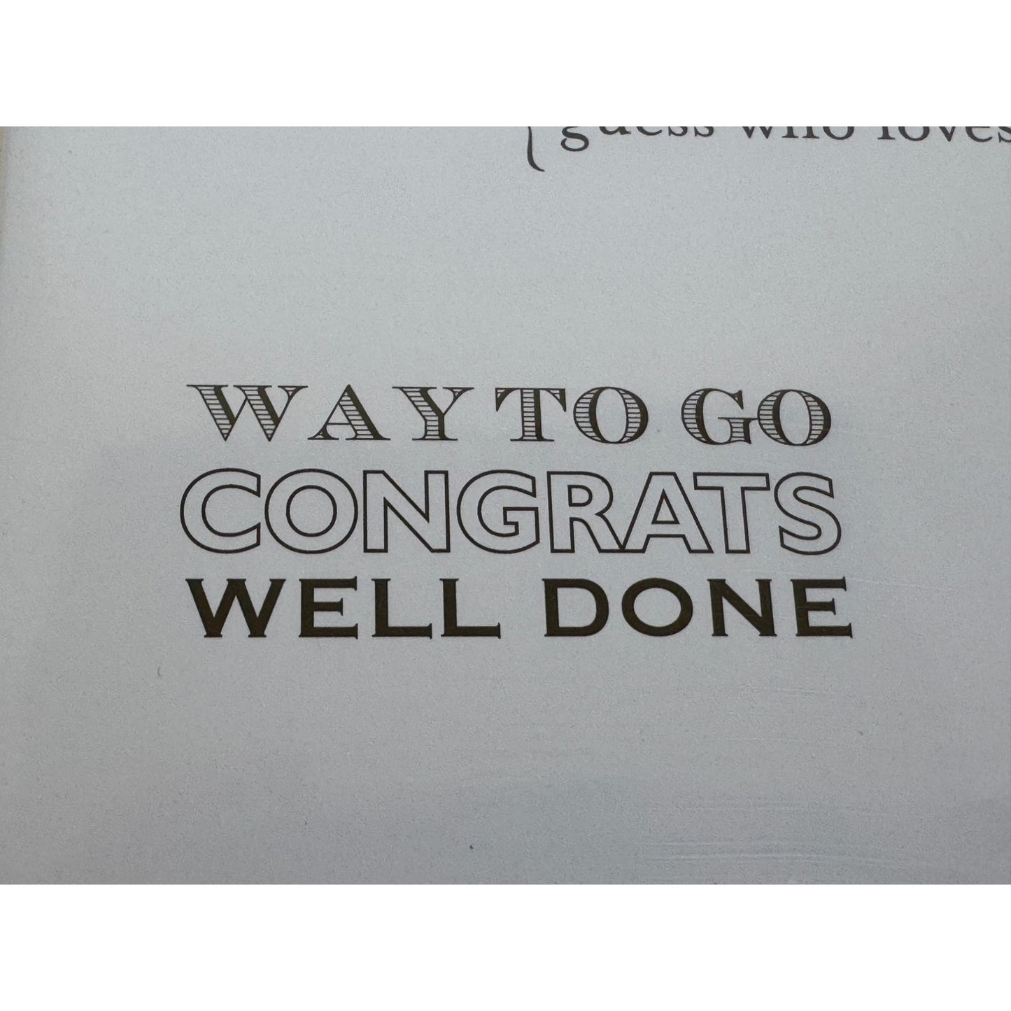 Stampin Up Clear Mount Rubber Stamp Set Happy Greetings Guess Who Loves You Word