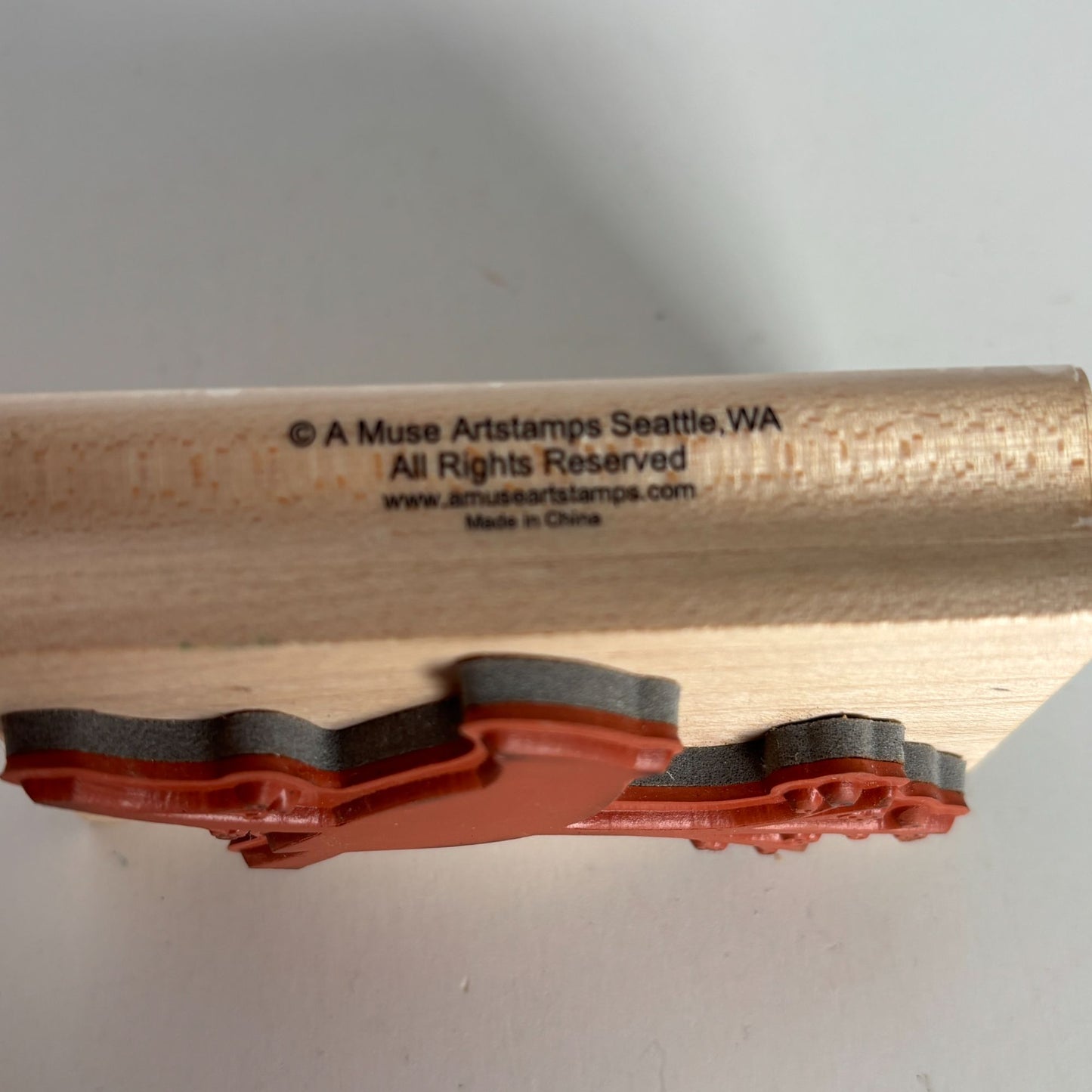 A Muse Artstamps Rubber Stamp Cardinal Silhouette Bird on Tree Branch Nature Art