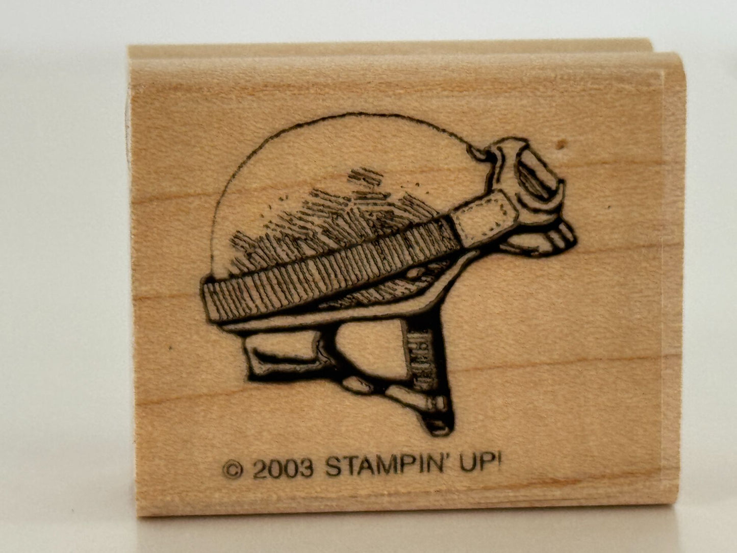 Stampin Up Rubber Stamp Born To Ride Motorcycle Helmet Fathers Day Card Making 6