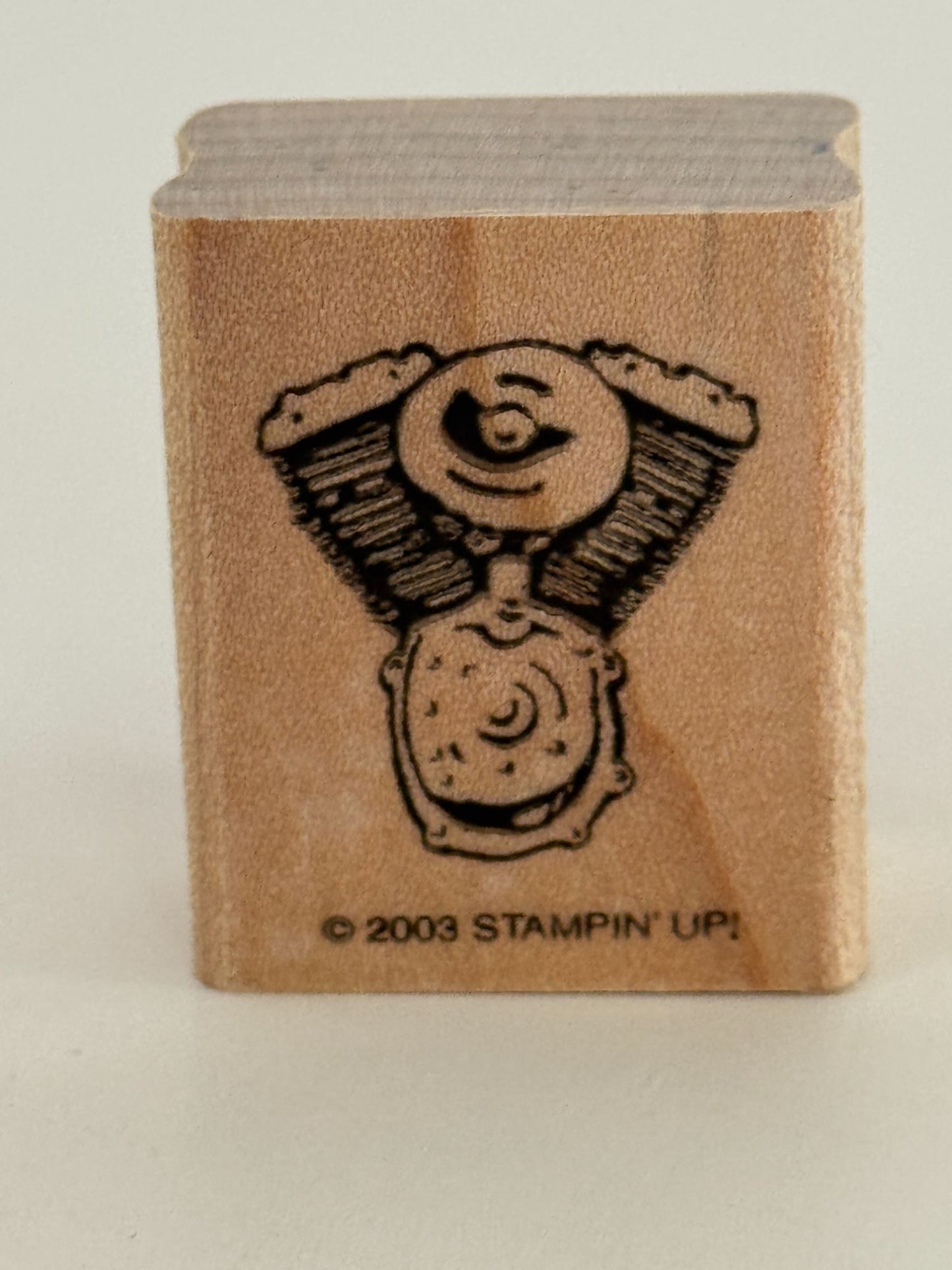 Stampin Up Rubber Stamp Born To Ride Motorcycle Helmet Fathers Day Card Making 6