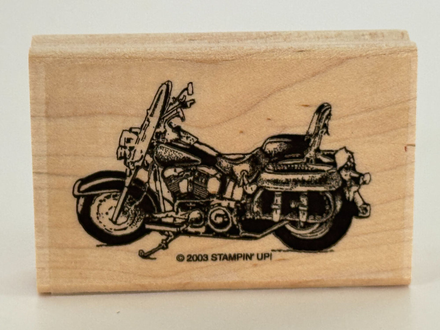 Stampin Up Rubber Stamp Born To Ride Motorcycle Helmet Fathers Day Card Making 6