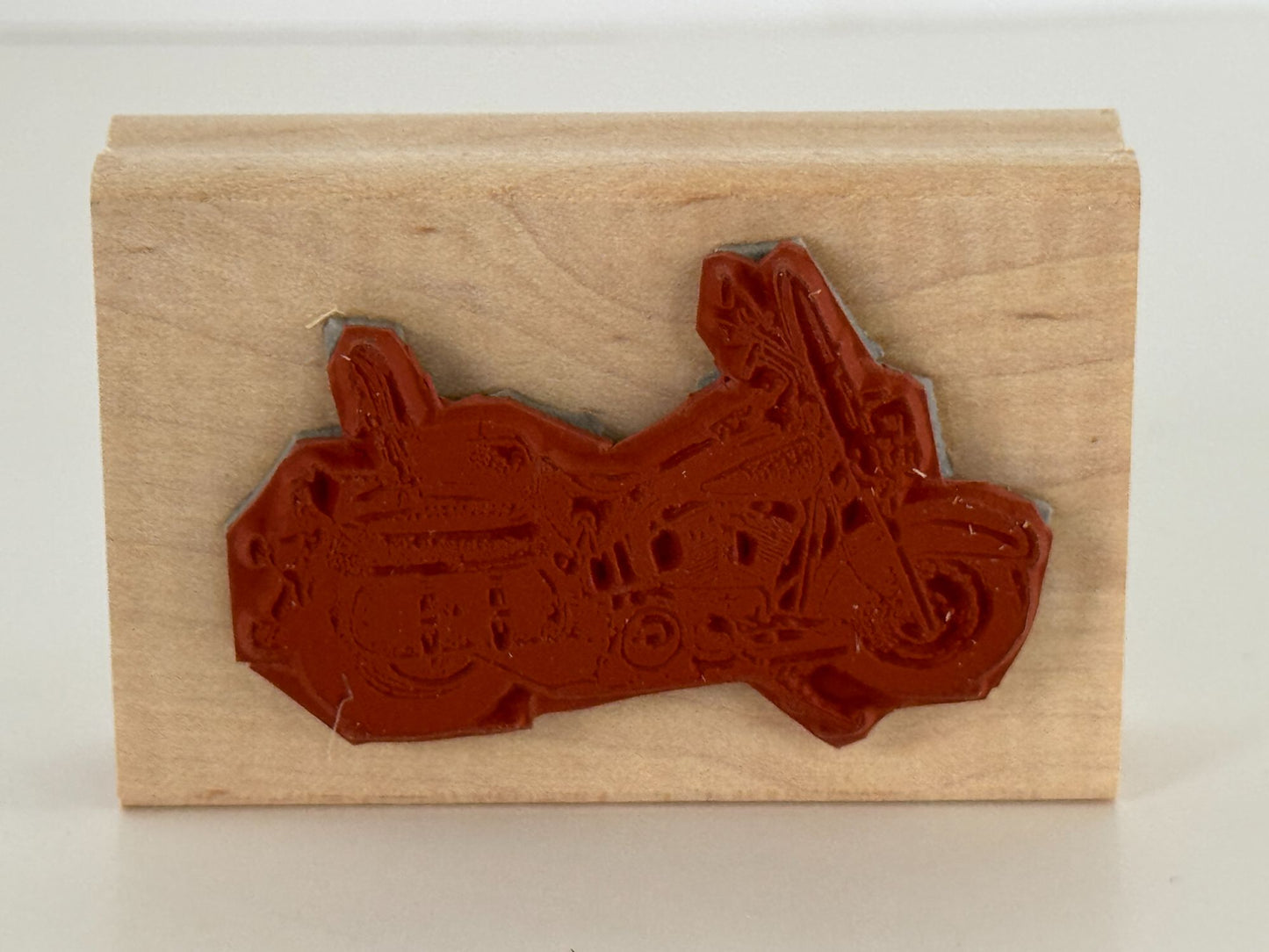 Stampin Up Rubber Stamp Born To Ride Motorcycle Helmet Fathers Day Card Making 6