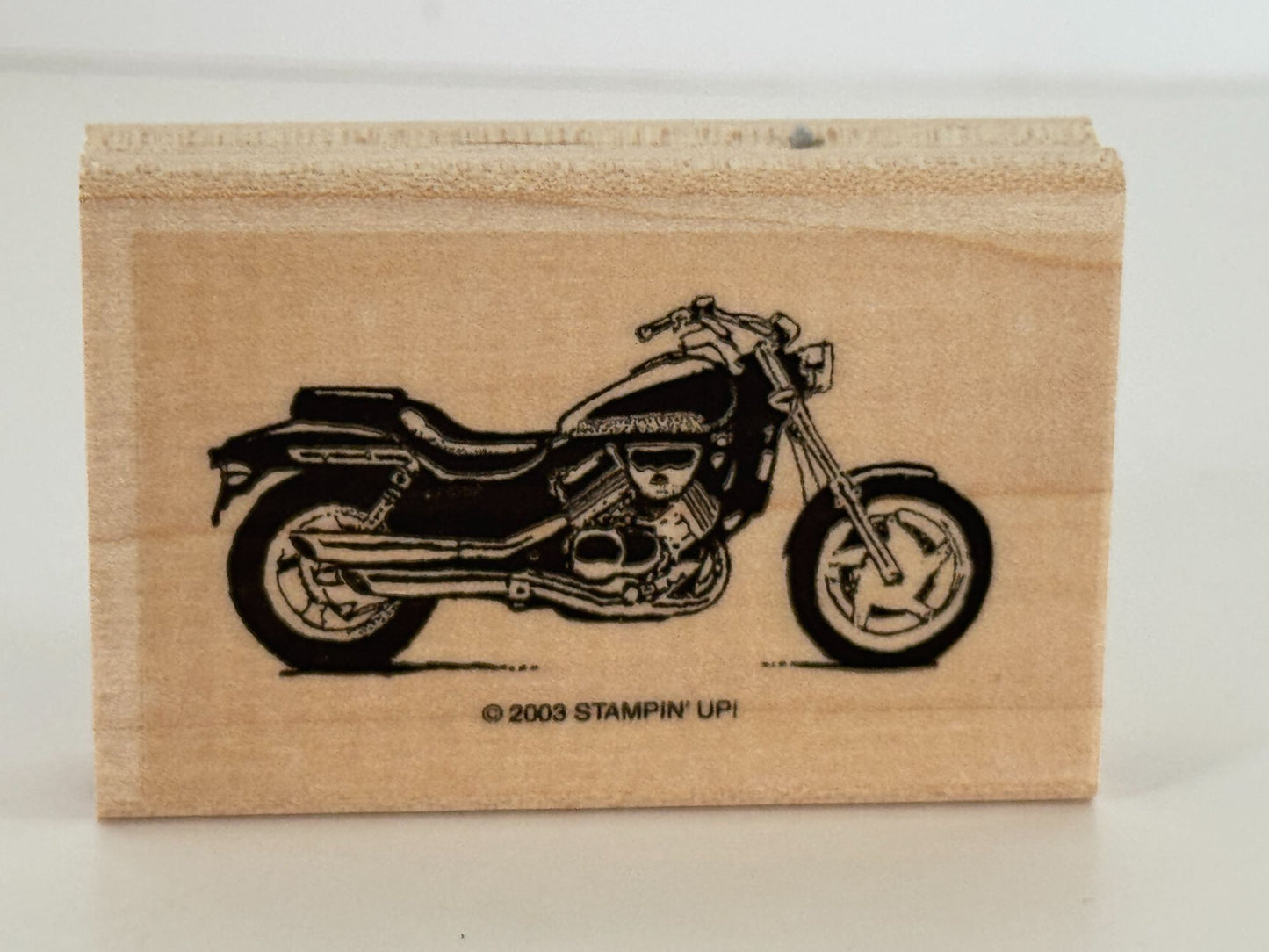 Stampin Up Rubber Stamp Born To Ride Motorcycle Helmet Fathers Day Card Making 6