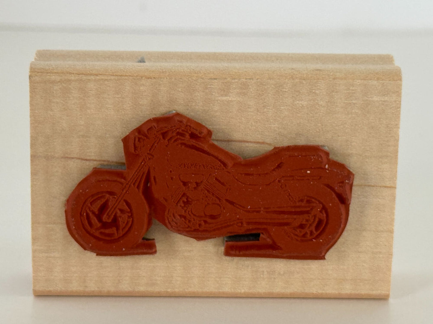 Stampin Up Rubber Stamp Born To Ride Motorcycle Helmet Fathers Day Card Making 6