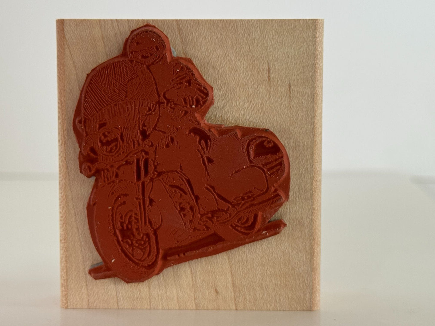Stampin Up Rubber Stamp Born To Ride Motorcycle Helmet Fathers Day Card Making 6