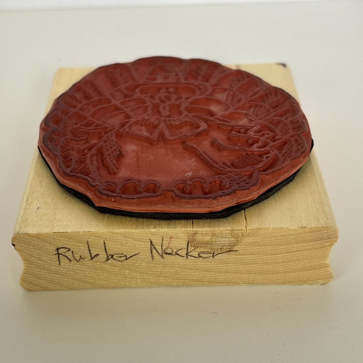 RubberNecker Rubber Stamp Thanksgiving Turkey Pilgrim Fall Harvest Card Making Wood Mounted
