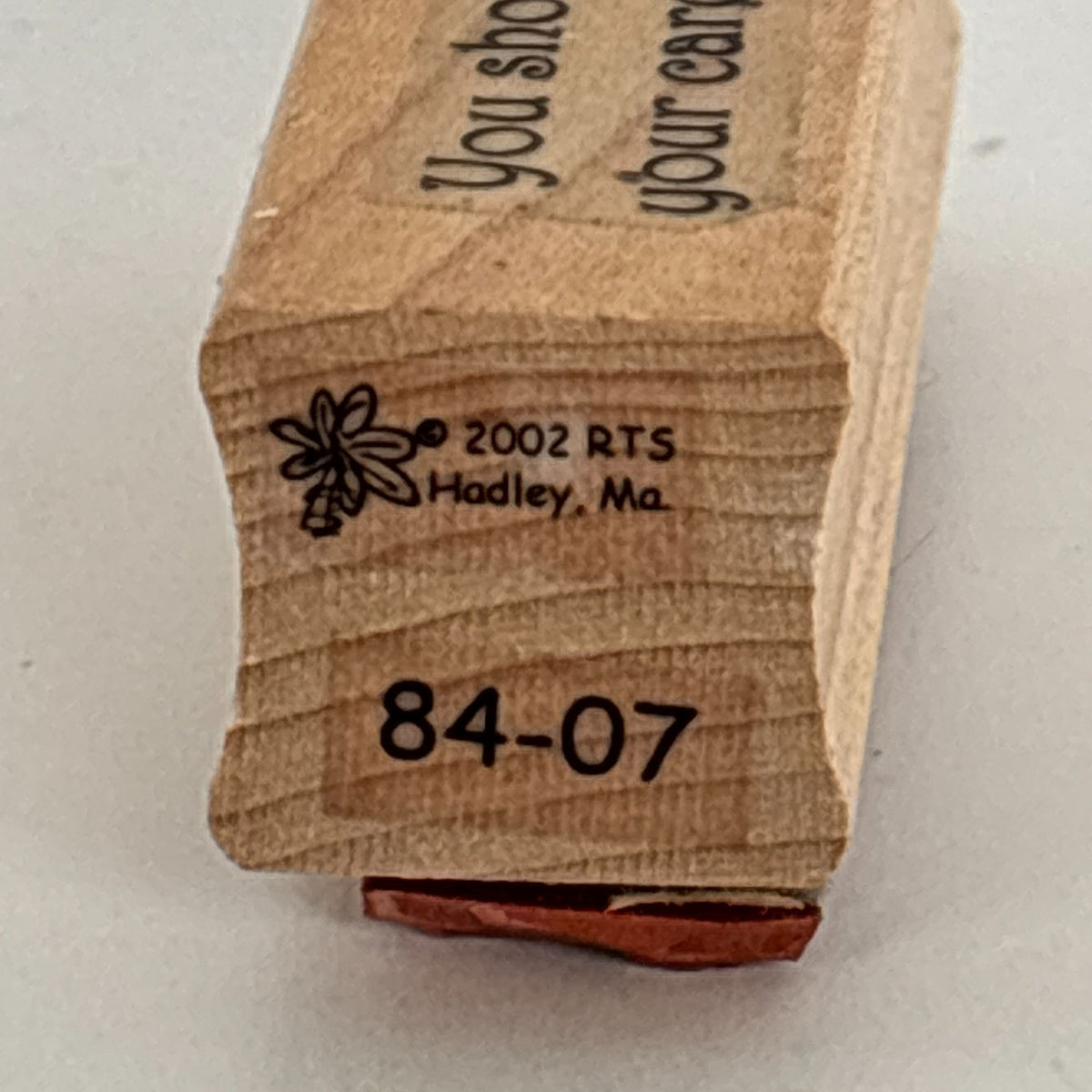 RTS Rubber Stamp You Should Not Confuse Your Career With Your Life Coach Words Encouragement