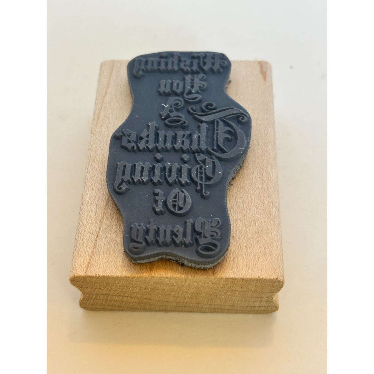 Stampendous Rubber Stamp Wishing You a Thanksgiving of Plenty Cardmaking Words Holiday Sentiment