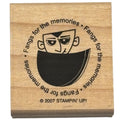 Stampin Up Rubber Stamp Fangs For The Memories Vampire Thanks Pun Halloween Card Making
