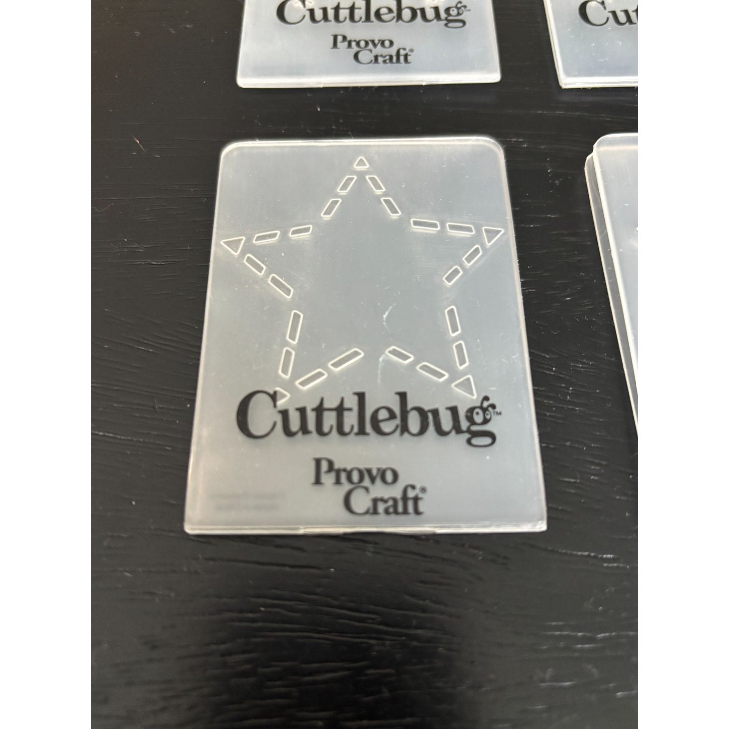Cuttlebug Provo Craft Star Embossing Folders Set of 4 Cardmaking Scrapbooking
