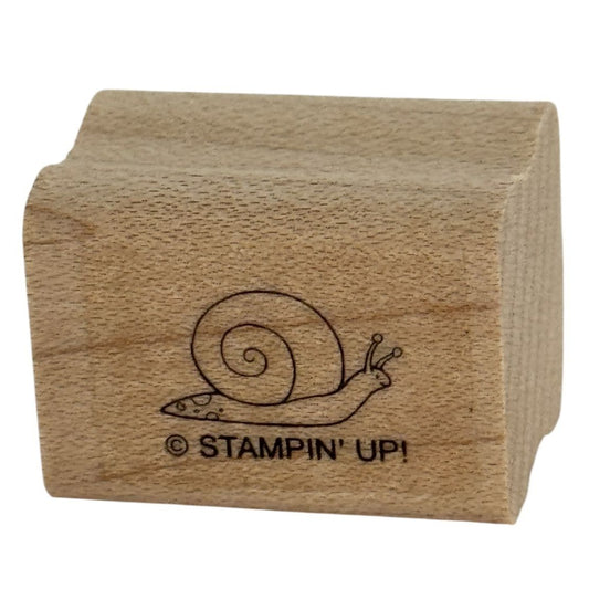 Stampin Up Rubber Stamp Snail Whimsical Woodland Creature Animal Card Making